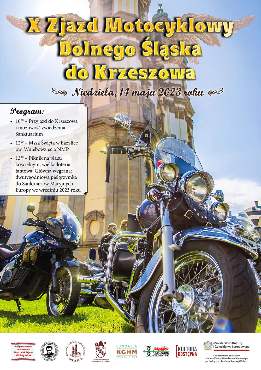 Zjazd motocyklowy, Krzeszów - plakat 2